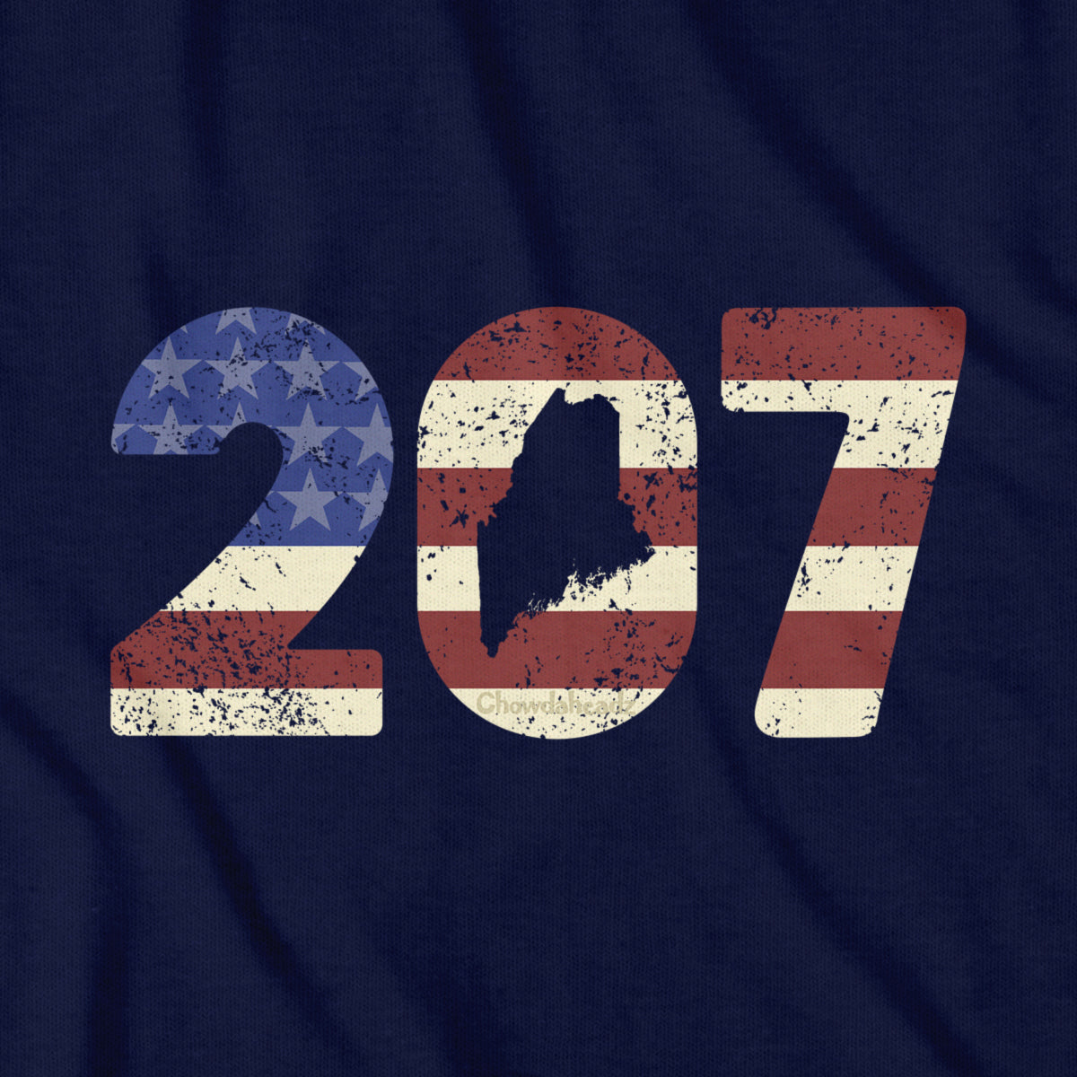 Patriotic 207 Maine T-Shirt