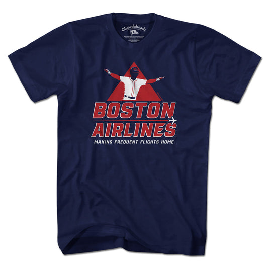 Boston Airlines Baseball T-Shirt