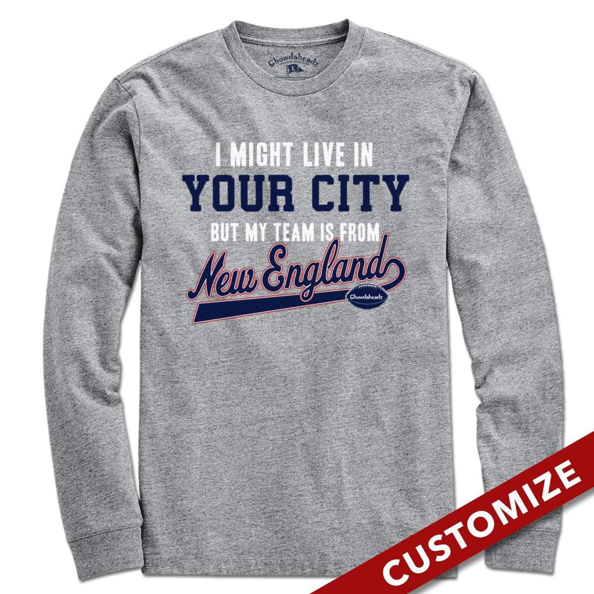 My Football Team Is In New England T-Shirt