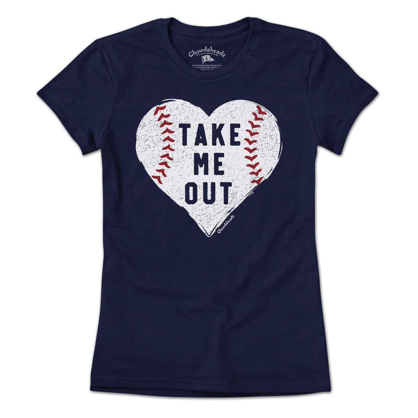 Take Me Out Baseball Heart T-Shirt