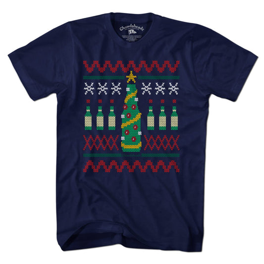 Beer Tree Ugly Holiday Sweater T-Shirt