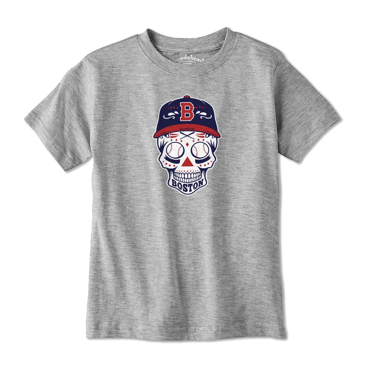 Boston Baseball Dead Head Youth T-Shirt