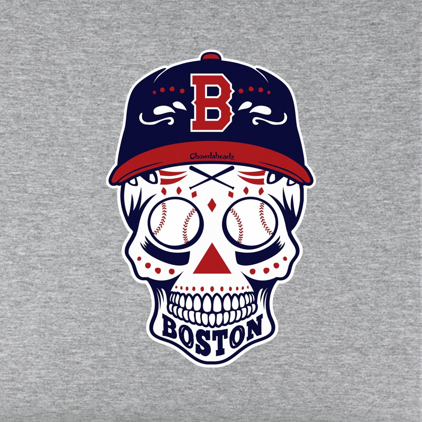 Boston Baseball Dead Head Youth T-Shirt