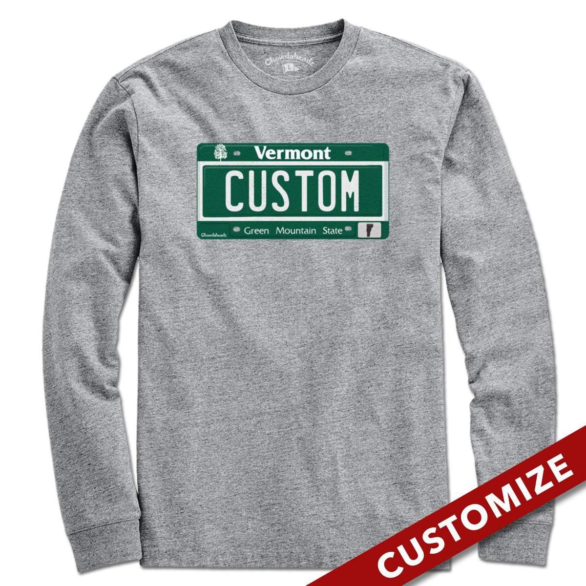 Custom Vermont License Plate T-Shirt