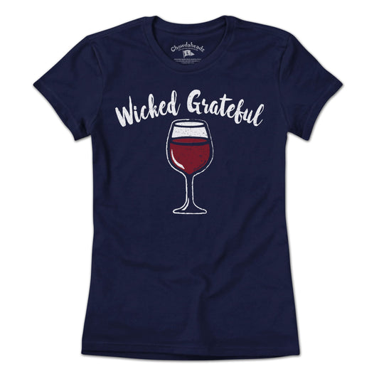 Wicked Grateful Wine Glass T-shirt
