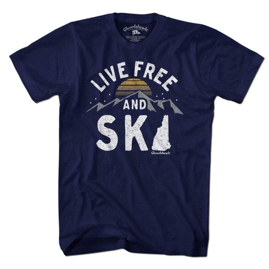 Live Free and Ski New Hampshire T-Shirt