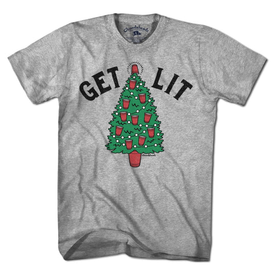 Get Lit Christmas Tree T-Shirt