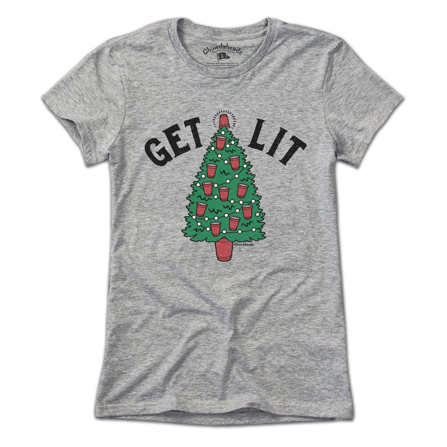Get Lit Christmas Tree T-Shirt