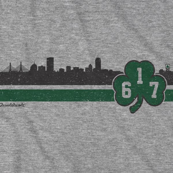 Boston 617 Shamrock Sideline T-Shirt