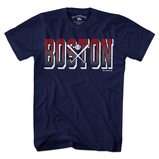 Tall Block Boston Baseball T-Shirt