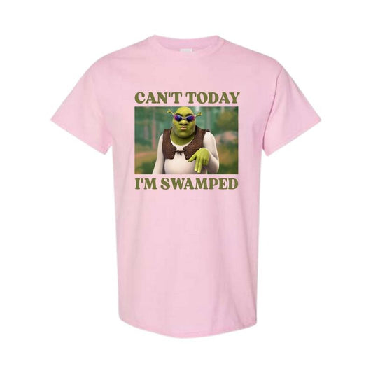 Can't Today I'm Swamped - Unisex T-Shirt, Funny Shirt, Full Color, Full Size Classic Cotton