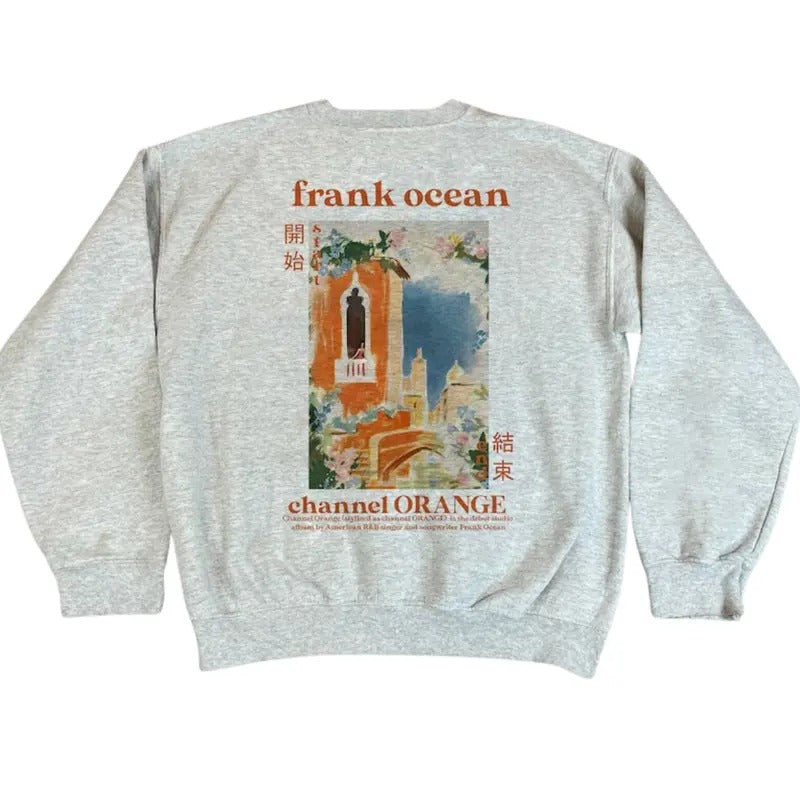 Channel Orange Sweatshirt, Frank Blonde Album Graphic Shirt, with Name on Sleeve Hoodie, Gift For Fans