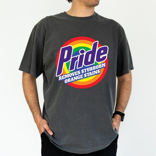 ChicCotton Pride Removes Stubborn Orange Stains Comfort Colors Graphic Tee, Subtle FDT T-shirt For Men, Pride Month Shirt, Progressive Pride Men Tee