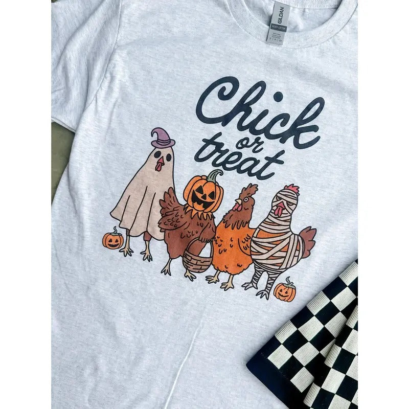 Chick Or Treat Graphic Top