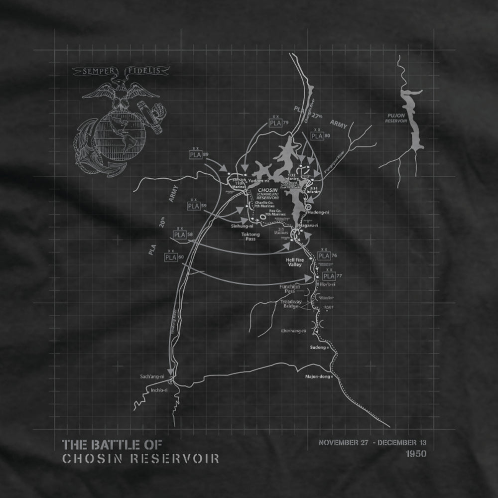 BATTLE MAP ECLIPSE:  THE FROZEN CHOSIN T-SHIRT