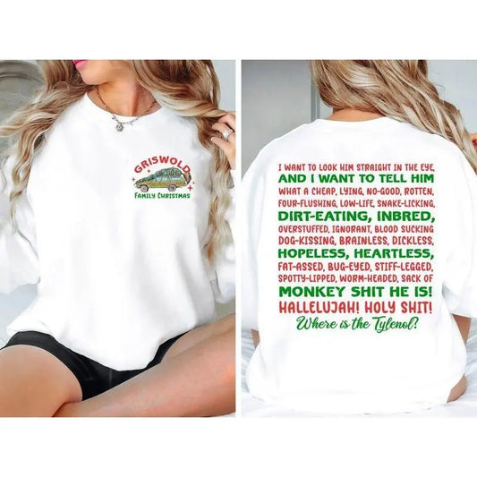 Christmas Movie Shirt, Christmas Quote Shirt, Christmas 2 - Sides Sweatshirt, Hoodie, T - Shirt
