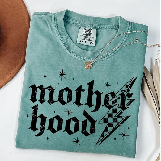 Comfort Colors Mother Hood Shirt, Checkered Mother Hood Shirt, Vintage Mama Tee, Vintage Checkered T-shirt, Gift For Mom