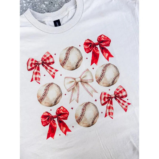 Coquette Baseball Graphic Top