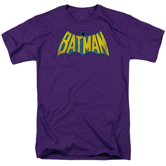 Dc Batman Classic Batman Logo Distressed - Men's Regular Fit T-Shirt