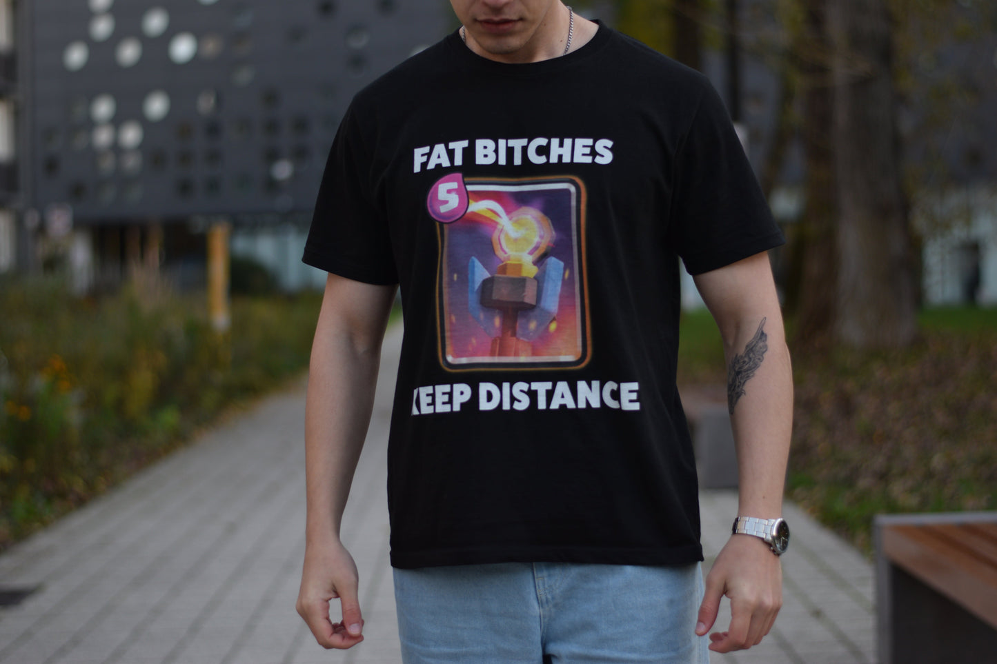 Fat Bitches Keep Distance T-shirt