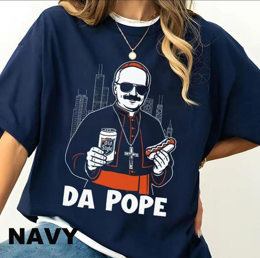 Da Pope Shirt Daaa Prayrs Shirt, Funny Catholic Shirt, Gift for Men for Woman Casual Top for Unisex