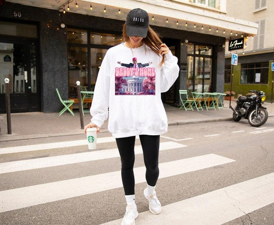 Daddys home shirt, White House trump 2024 shirt get in losers, trump sweatshirt, republican  sweater