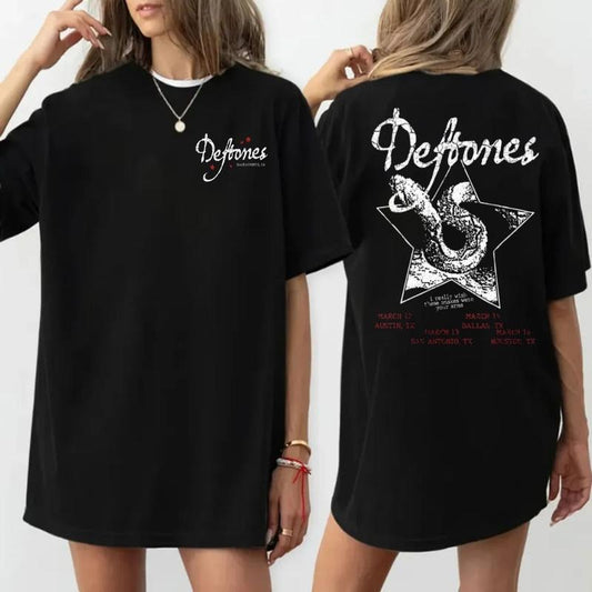 Deftones Shirt Sweatshirt Hoodie, Deftones North American Tour 2025 Shirt, Gift For Fan, Unisex Sweater Pullover Tee