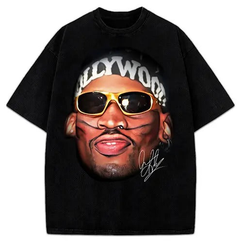 Dennis NWO Hollywood WCW Wrestling 90's Vintage Graphic Design T-Shirt Cotton Menswear Top Basketball