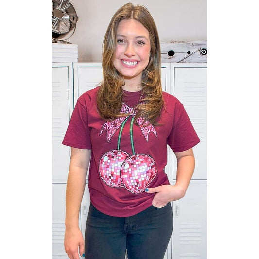 Disco Bow Graphic T-Shirt