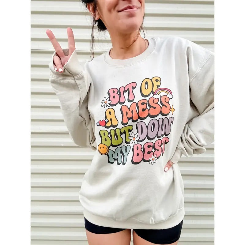 Doin' My Best Graphic Top