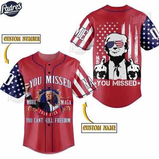 Donald Trump American Custom Red Baseball Jersey Style - Padres Jersey Oasis: Elevate Your Baseball Style Game