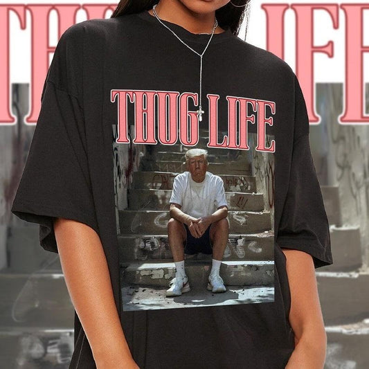 Donald Trump Thug Life Shirt, Viral Thug Life Trump T-Shirt, Thug Life Trump Tee,Donald Trump Thug, Funny Trump 2024 Shirt, Republican Gifts