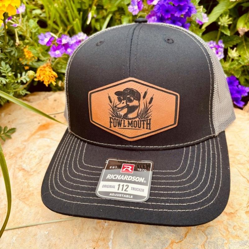 Duck hunting Hat, Shot Caller, Duck Mullet Hat, Mallard Duck, Duck Hunter Hat, Hunting, Fishing, Leather Patch Hat, Richardson 112, SnapBack