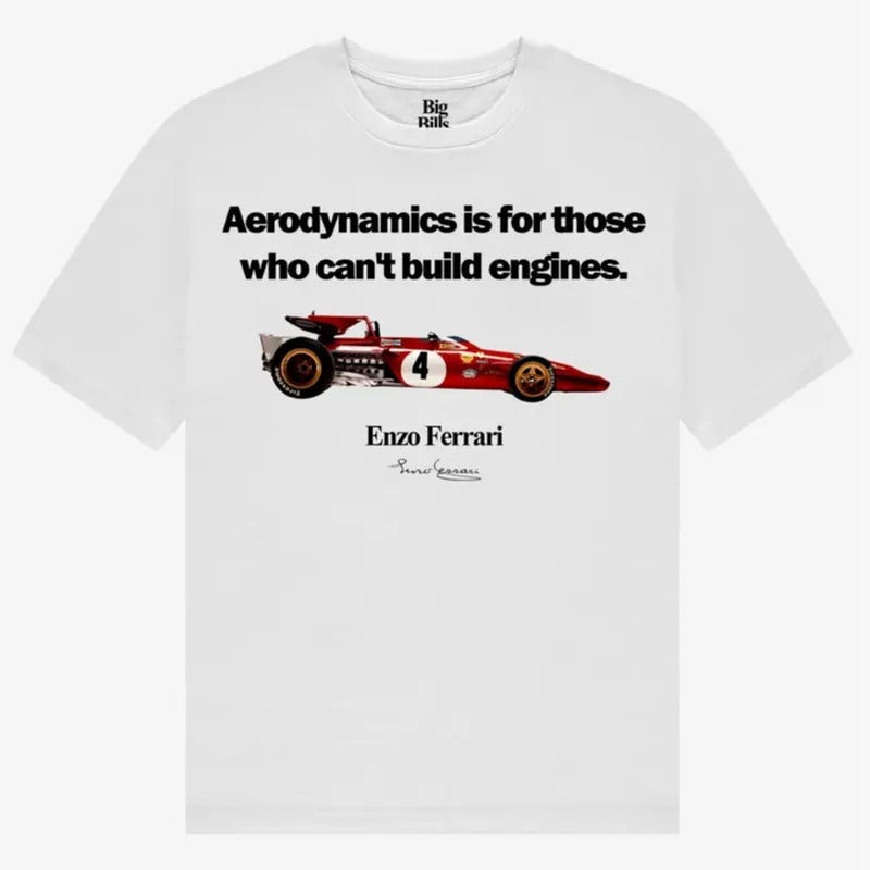ENZO FERRARI X AERODYNAMICS Vintage Graphic T-shirt, T-shirt for men & Women, Graphic Tee, Womenswear Cotton Top Shortsleeve