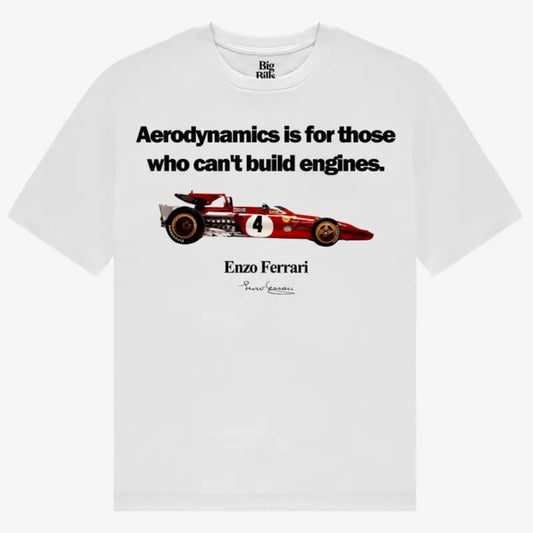 ENZO FERRARI X AERODYNAMICS Vintage Graphic T-shirt, T-shirt for men & Women, Graphic Tee, Womenswear Cotton Top Shortsleeve