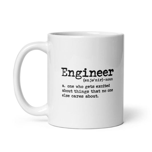 Engineer Definition Mug Funny Science Joke Novelty Cup-11oz Funny Coffee Mugs Ceramic Printed Drinkware Cup