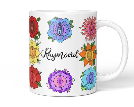 Flower Vagina Mug, Feminist Inappropriate Gift For Vulva And Yoni Lovers, 11Oz 15Oz, Graphic Tees, Funny Coffee Mug Gift