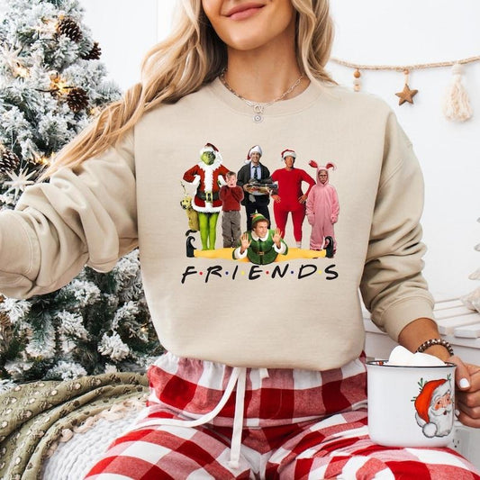 Friends Christmas Movie Sweatshirt, Home Alone T-shirt, Christmas Vacation Tee, A Christmas Story Shirt, Grinh Christmas Tee, Elf Hoodie