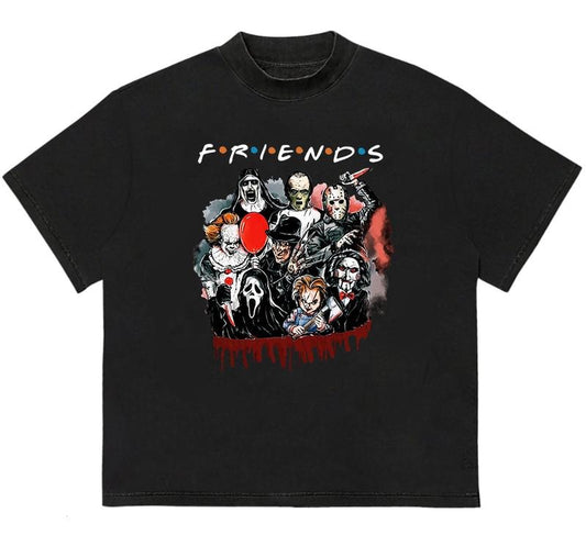 Friends Horror Movie T-Shirt Cotton and Machine Washable Perfect Gift for Fans