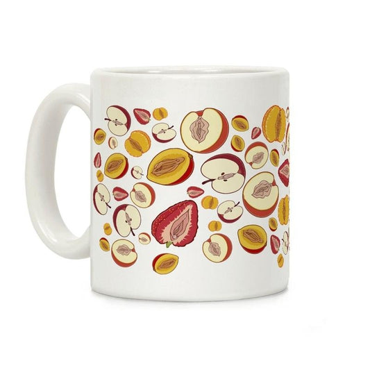 Fruity Vaginas Pattern Coffee Mug 11oz-15oz, funny Coffee Mug, Gift Ideas