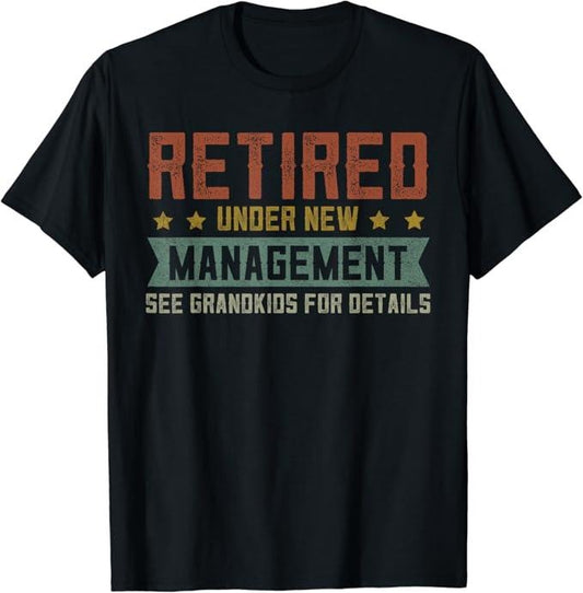 Funny Grandpa Shirt, Gift For Grandfather, Funny Retirement T-Shirt Menswear Casual Cotton Top