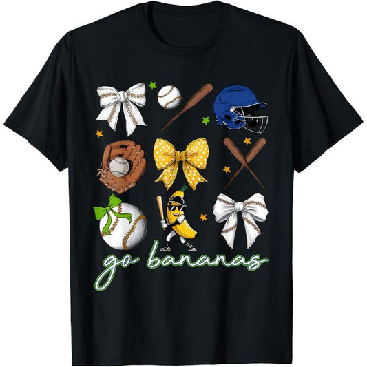 Funny Let's Go Bananas Shirt Graphic Tee Men Women T-Shirt