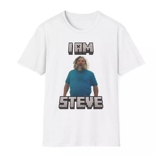 Funny Mine Craft Movie "I Am Steve" Meme T-Shirt, Unisex tee, game shirt, gift for fans, crewneck menswear streetstyle
