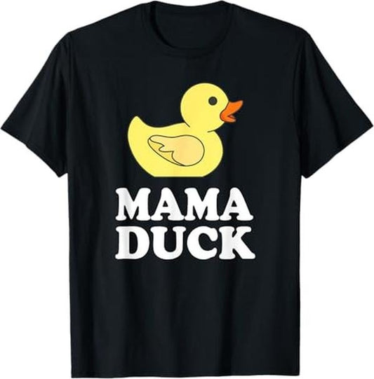 Funny Mother Shirts, Gift For Mom, Mama Duck Funny Mother Bird Gift T-Shirt - Menswear Top