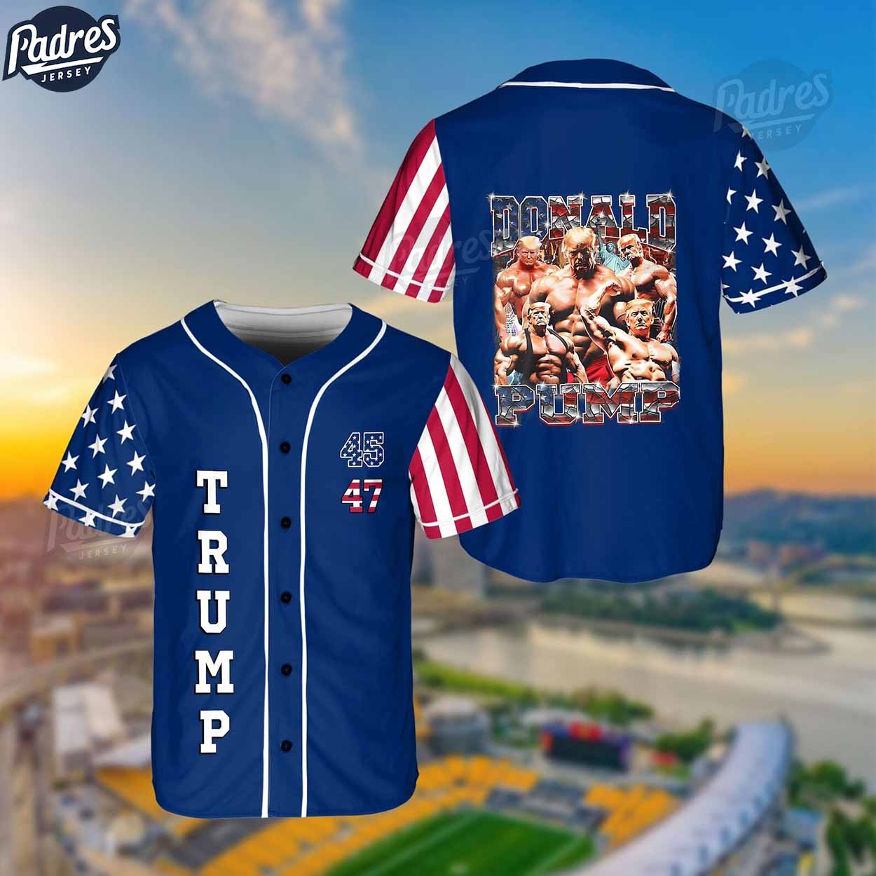 Funny Trump Swole Make 4th Of July Great Again Baseball Jersey Style - Padres Jersey Oasis: Elevate Your Baseball Style Game