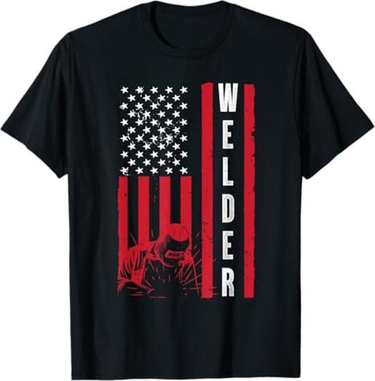 Funny Welder Shirt, Welder Gifts, Unique Welding Novelty For Men Women Metal Welder Welding T-Shirt - Menswear Casual Cotton