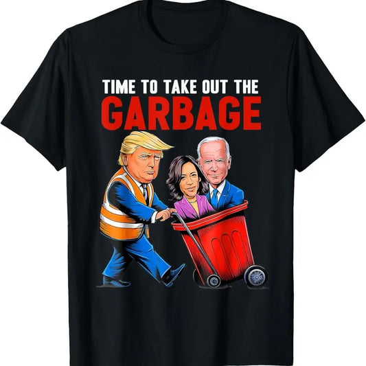 Garbage for Trump 2024 Funny Time to take out Garbage Biden T-Shirt
