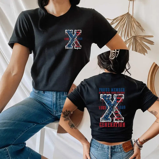 Generation 4th Of July Shirt, Proud Member Generation Shirt, American Flag Shirt, Gen X Sarcastic Shirt, Funny Usa Shirt, Gift For Her, Unisex T-Shirt, Gifts For Men Women, Short Sleeve Tee Shirt, Gifts For Birthday