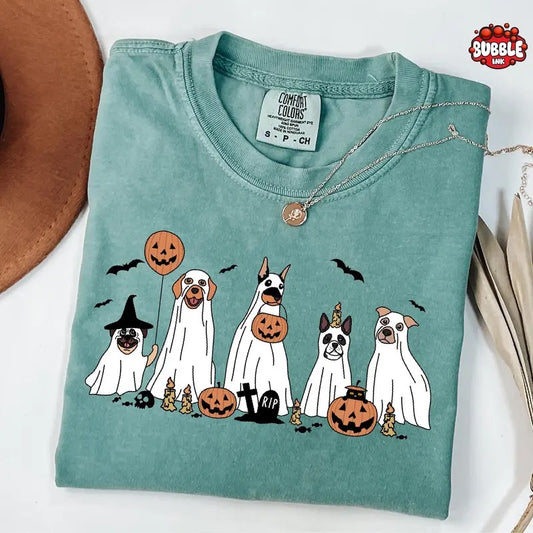 Ghost Dog Halloween Shirt, Witch Dogs Halloween Shirt, Ghost Halloween Shirt, Funny Halloween Party Dogs, Halloween Gift