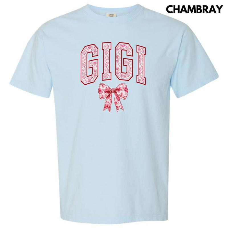 Gigi Red Ginger Jar Florals Comfort Colors T-Shirt 'NLB'